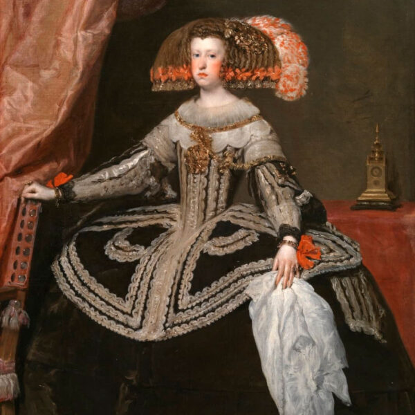 Mariana of Austria’s Black and Silver Dress