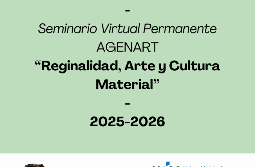 Llamada a Contribuciones. Seminario Virtual Permanente AGENART. 2025-2026